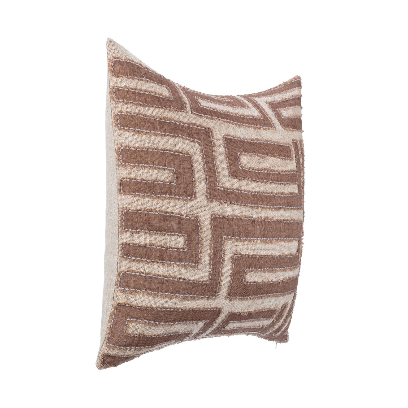 VC Mateo Sepia Brown/Natural 22x22 Throw Pillow (Set of 2) - Ornate Home