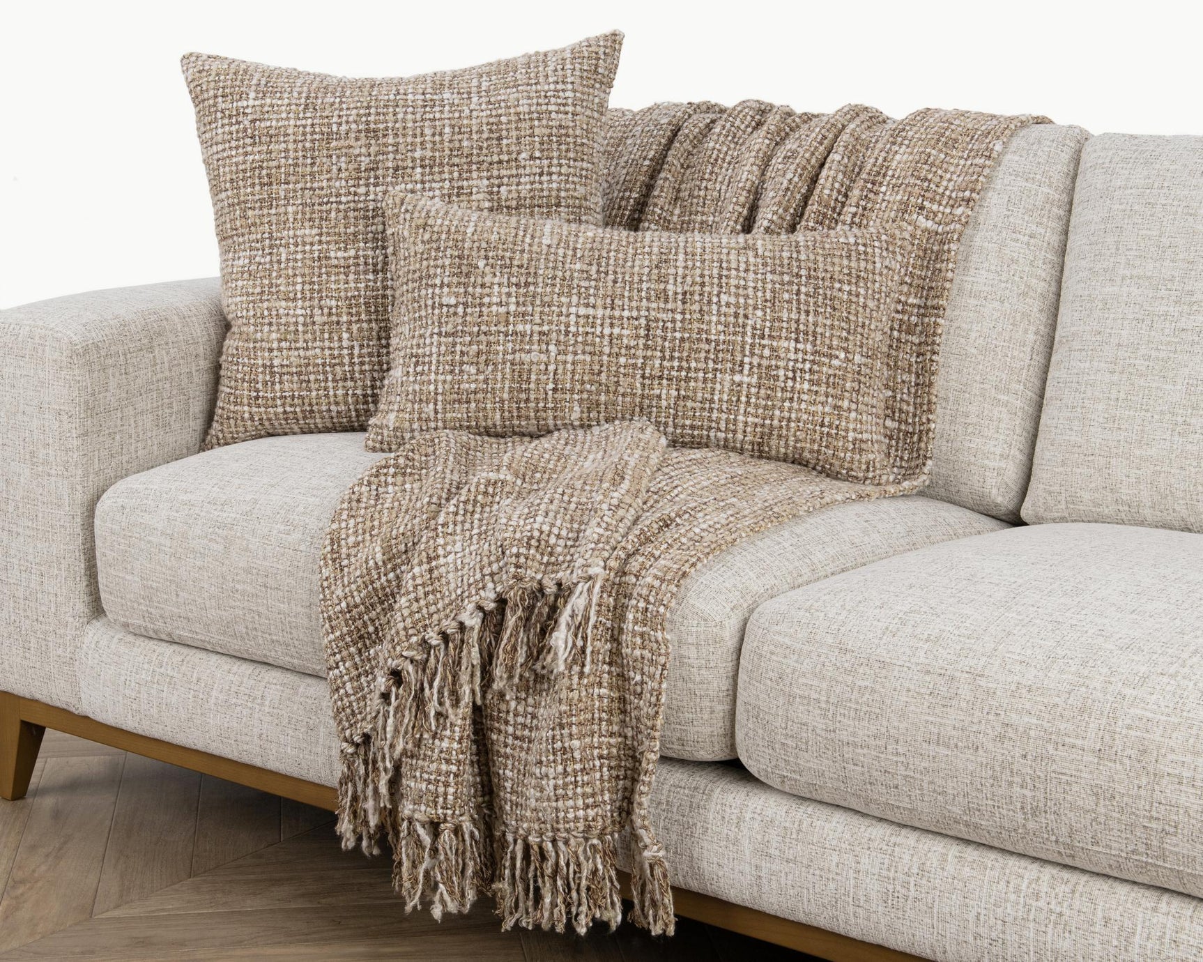 VC Porter Natural/Ivory Multiple Sizes Throw Pillow (Set of 2) - Ornate Home