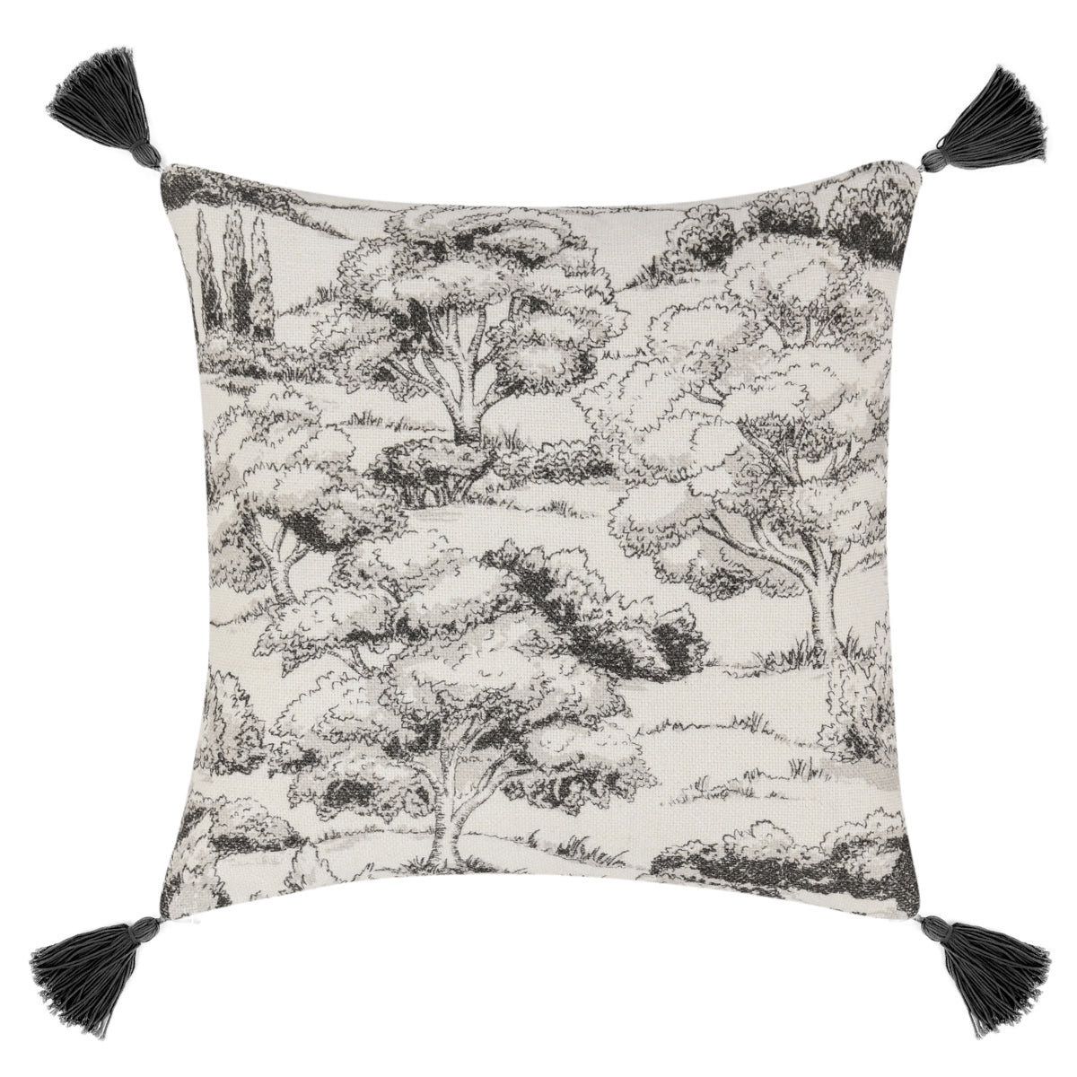 VC Stonework Charcoal 22x22 Throw Pillow (Set of 2) - Ornate Home