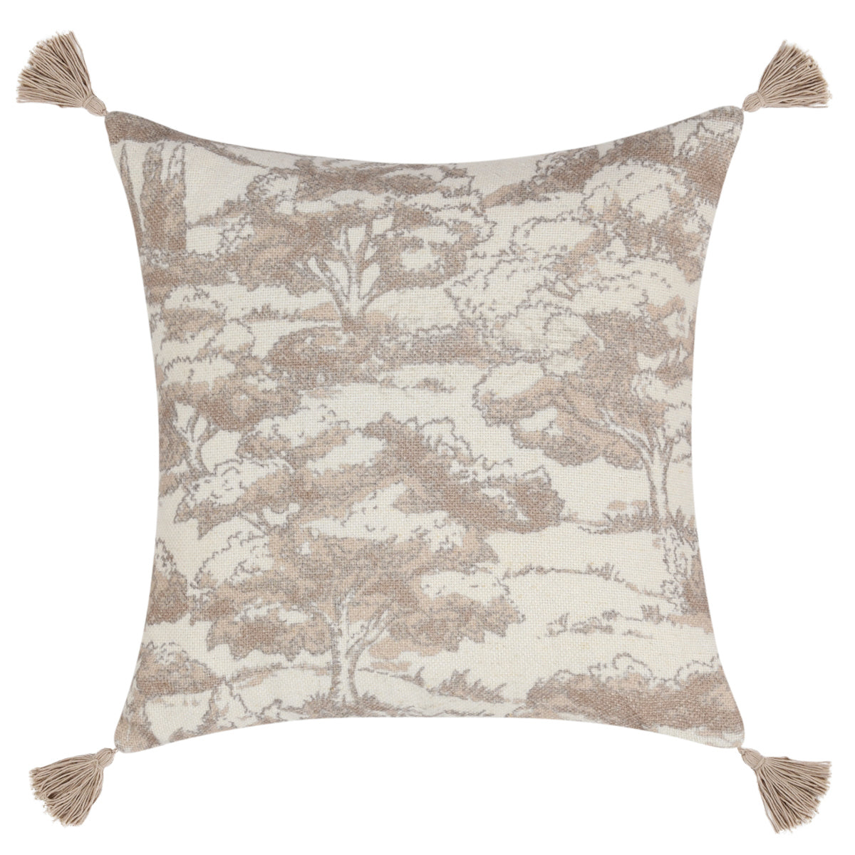 VC Stonework Natural 22x22 Throw Pillow (Set of 2) - Ornate Home
