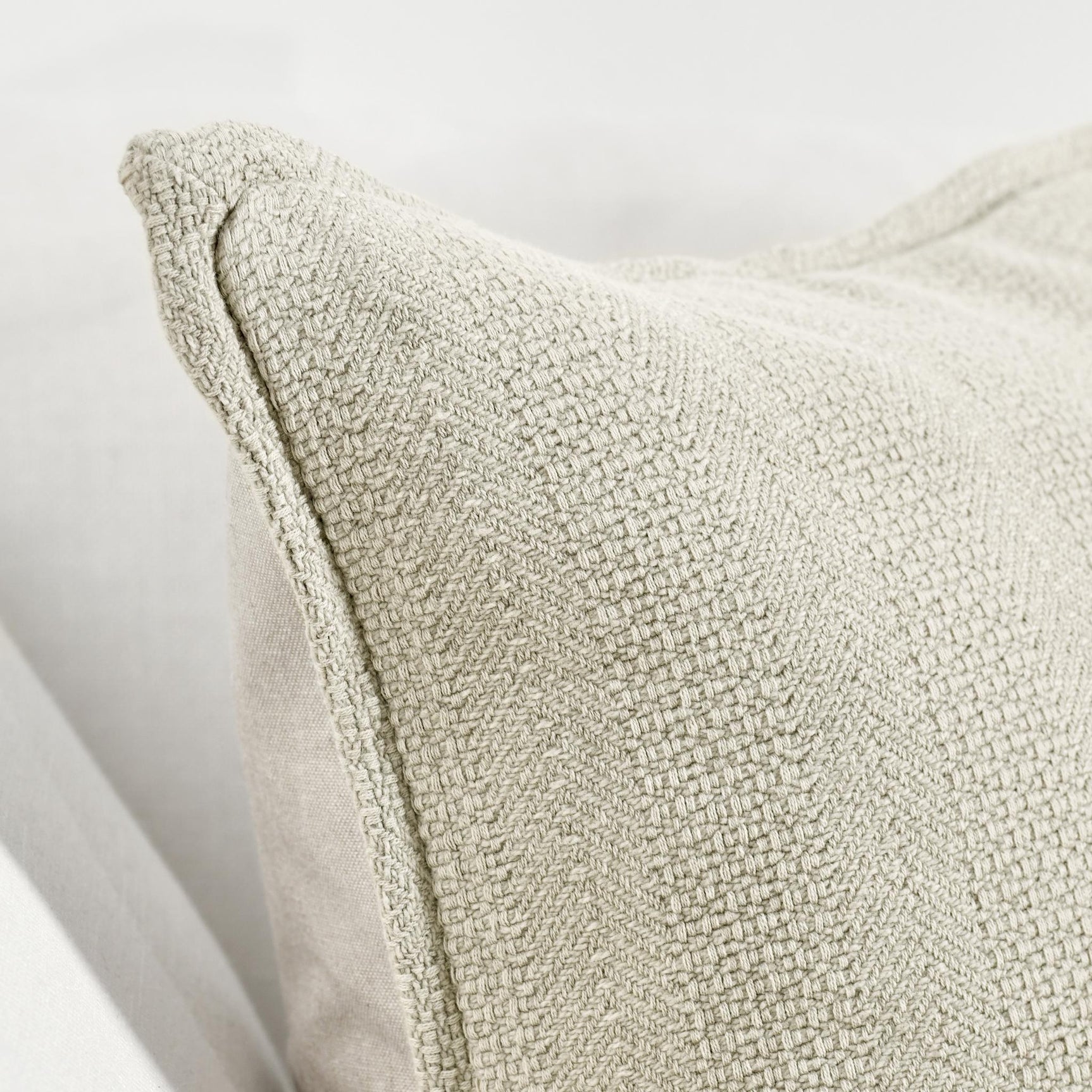 VE Rhodes Natural 18x18 Throw Pillow - Ornate Home