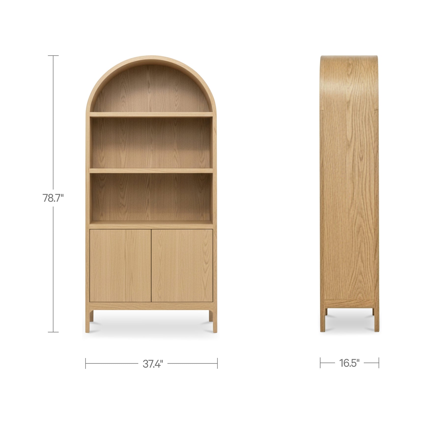 Wilde Natural Display Cabinet