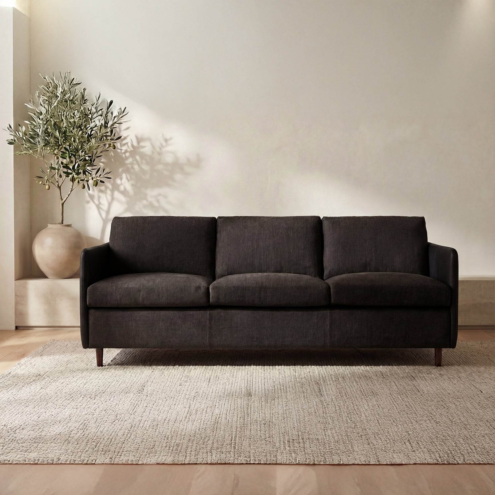 Teller Warm Black Sofa