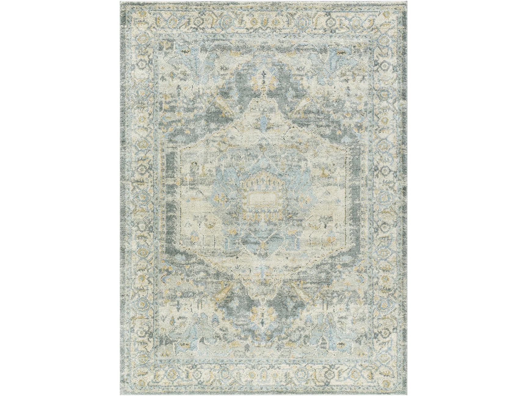 Vaeda Blue Thick Luxe Rug - Ornate Home