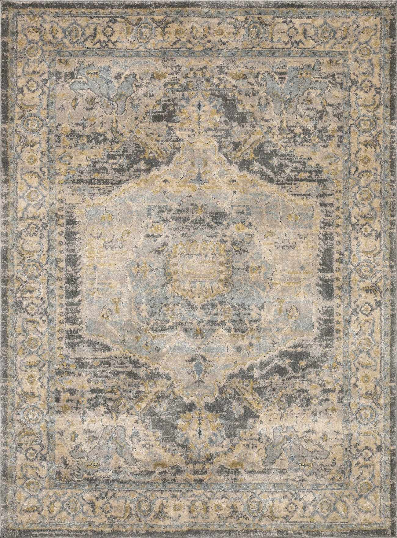 Vaeda Blue Thick Luxe Rug - Ornate Home