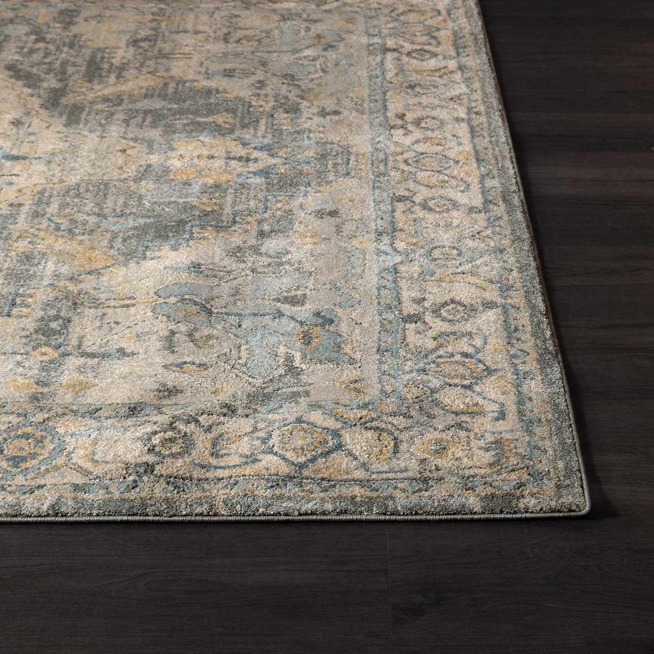 Vaeda Blue Thick Luxe Rug - Ornate Home