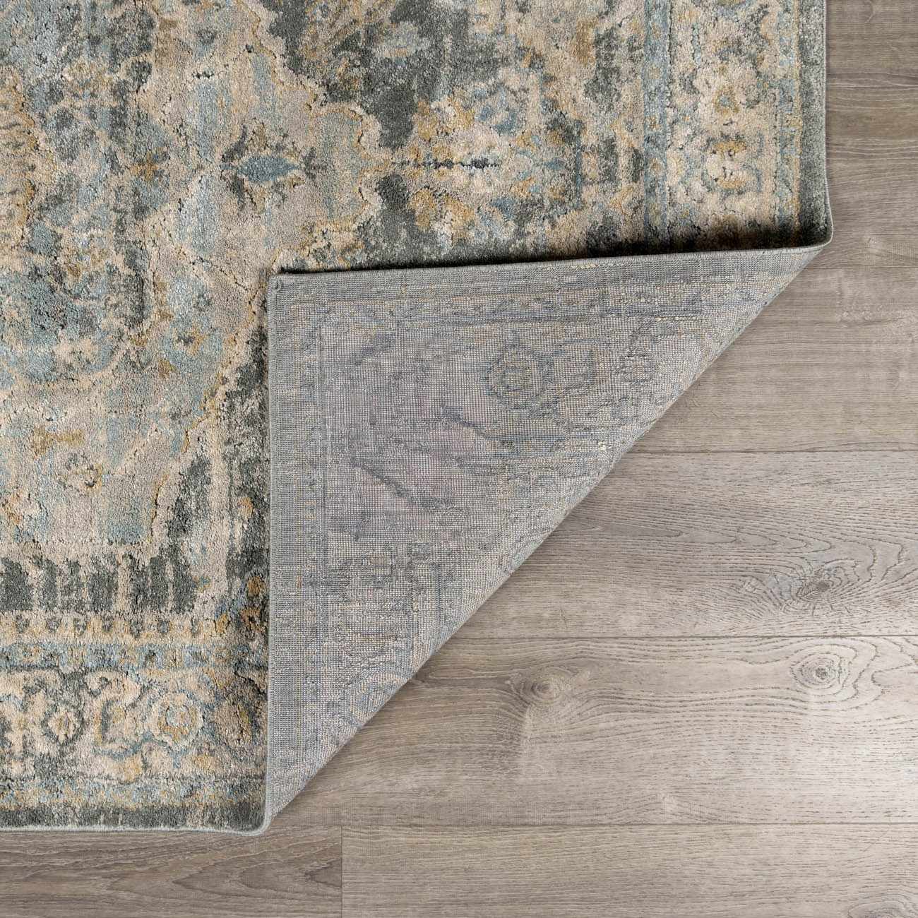 Vaeda Blue Thick Luxe Rug - Ornate Home