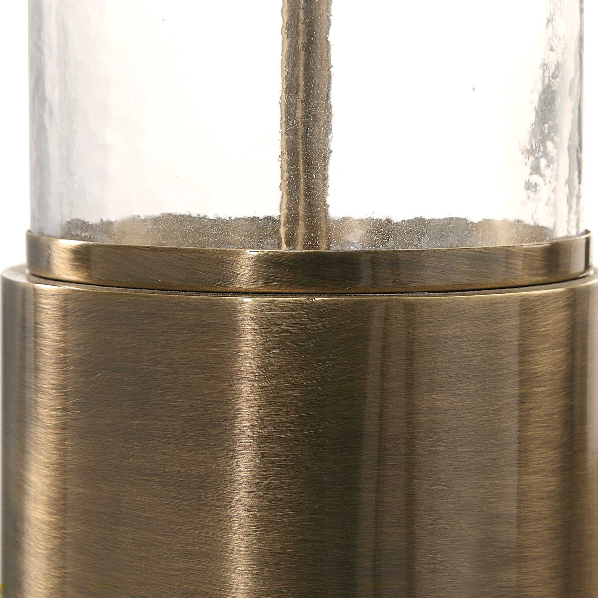 Vaiga Brass Glass Column Lamp - Ornate Home