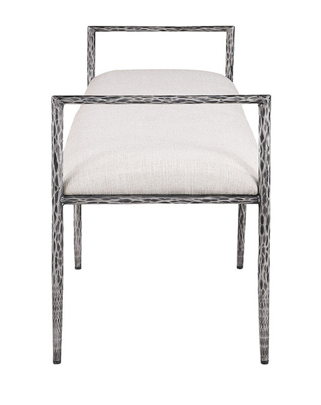 Valda Gunmetal Bench - Ornate Home