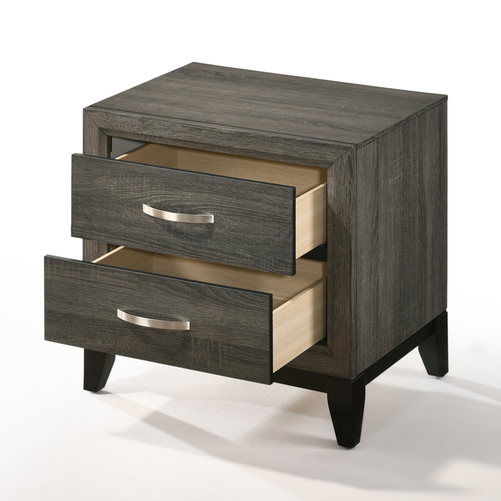 Valdemar Weathered Gray Nightstand - Ornate Home