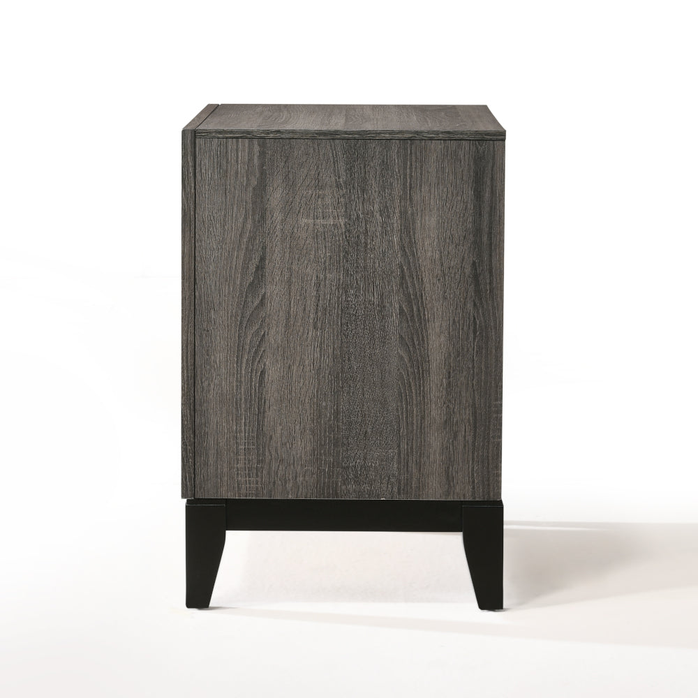 Valdemar Weathered Gray Nightstand - Ornate Home