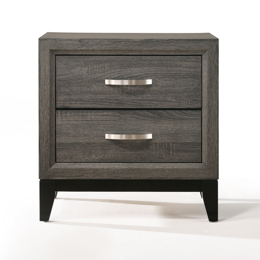 Valdemar Weathered Gray Nightstand - Ornate Home