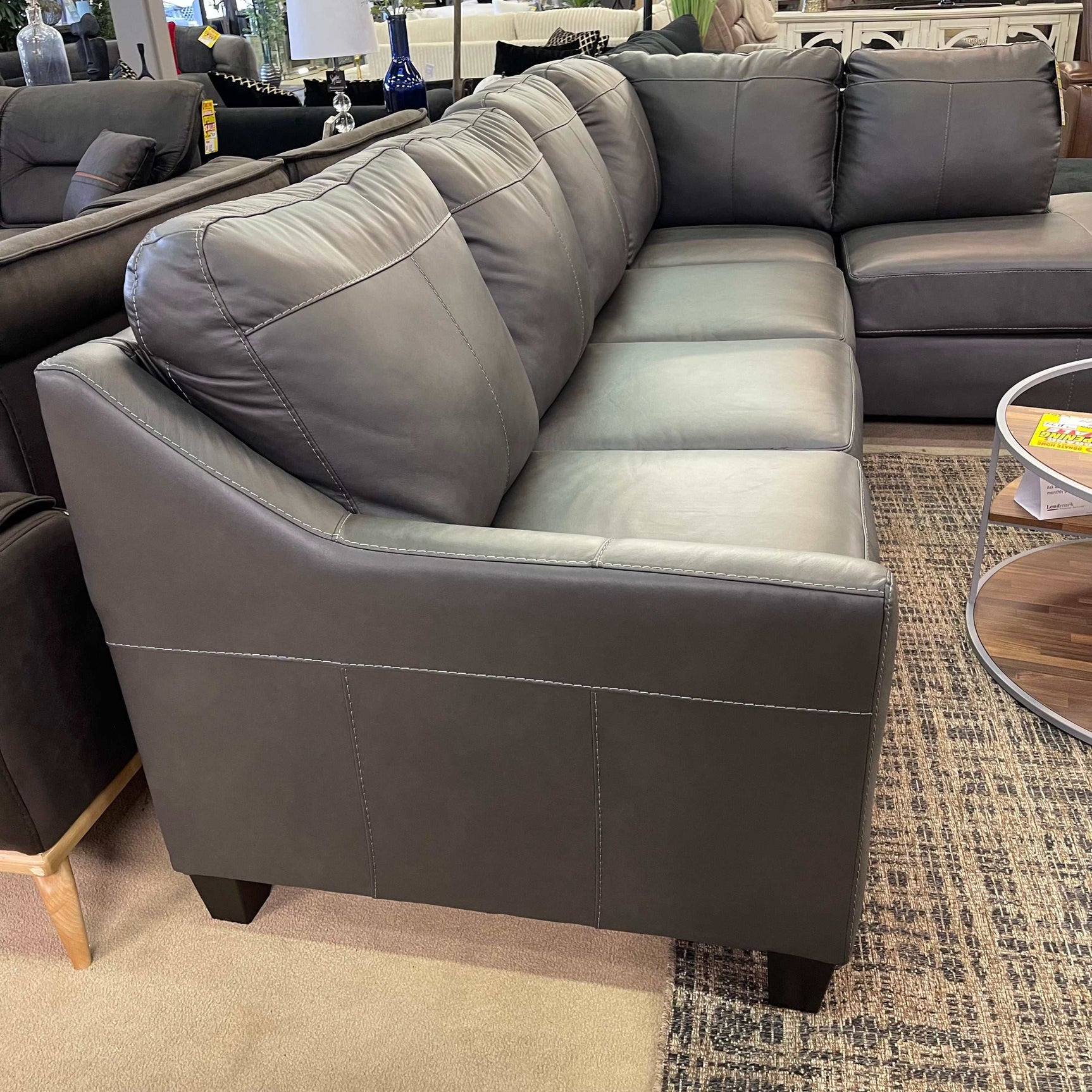 Valderno Fog 2pc Sectional Sofa w/ Chaise - Ornate Home