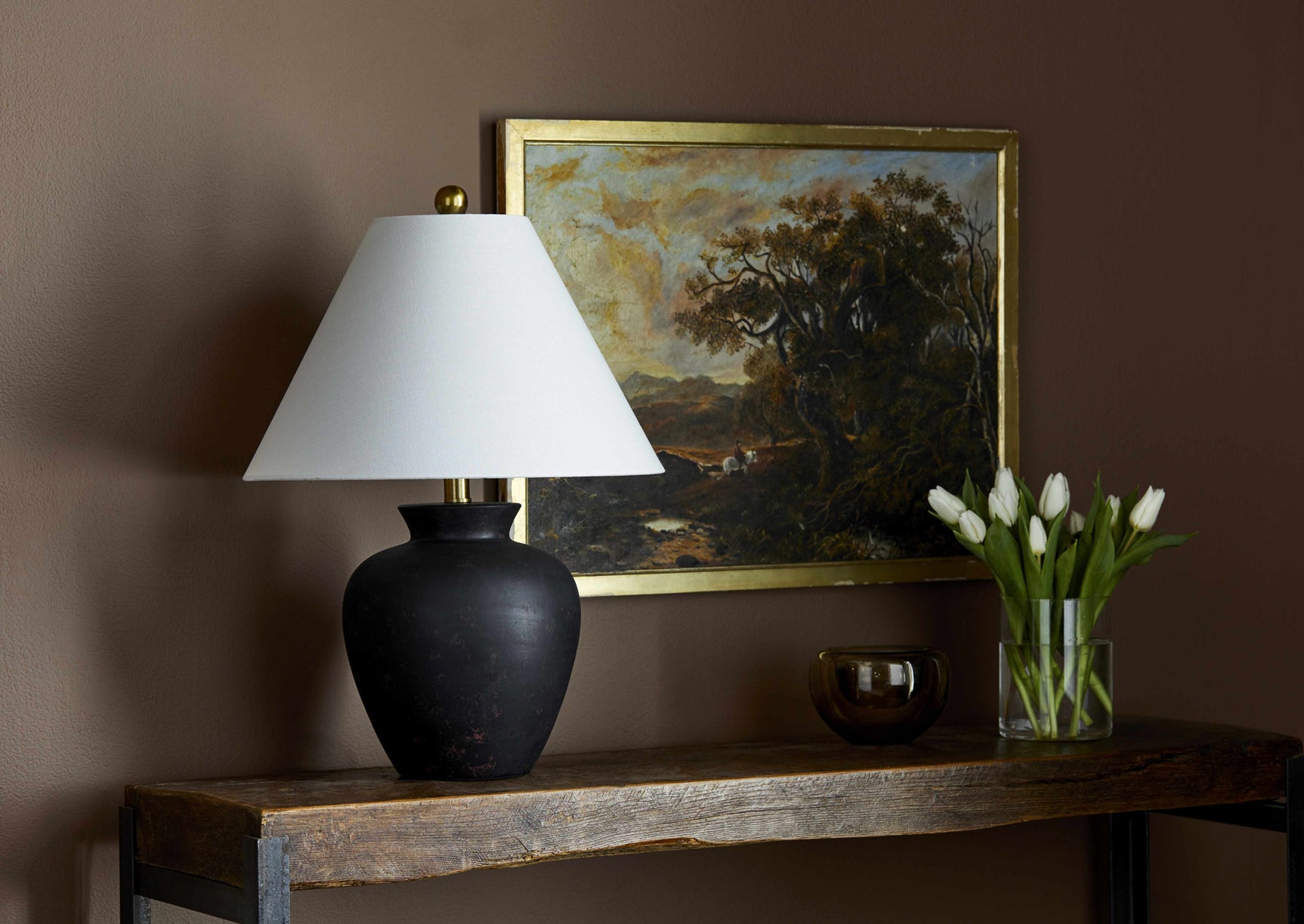 Valderrey Black Table Lamp - Ornate Home
