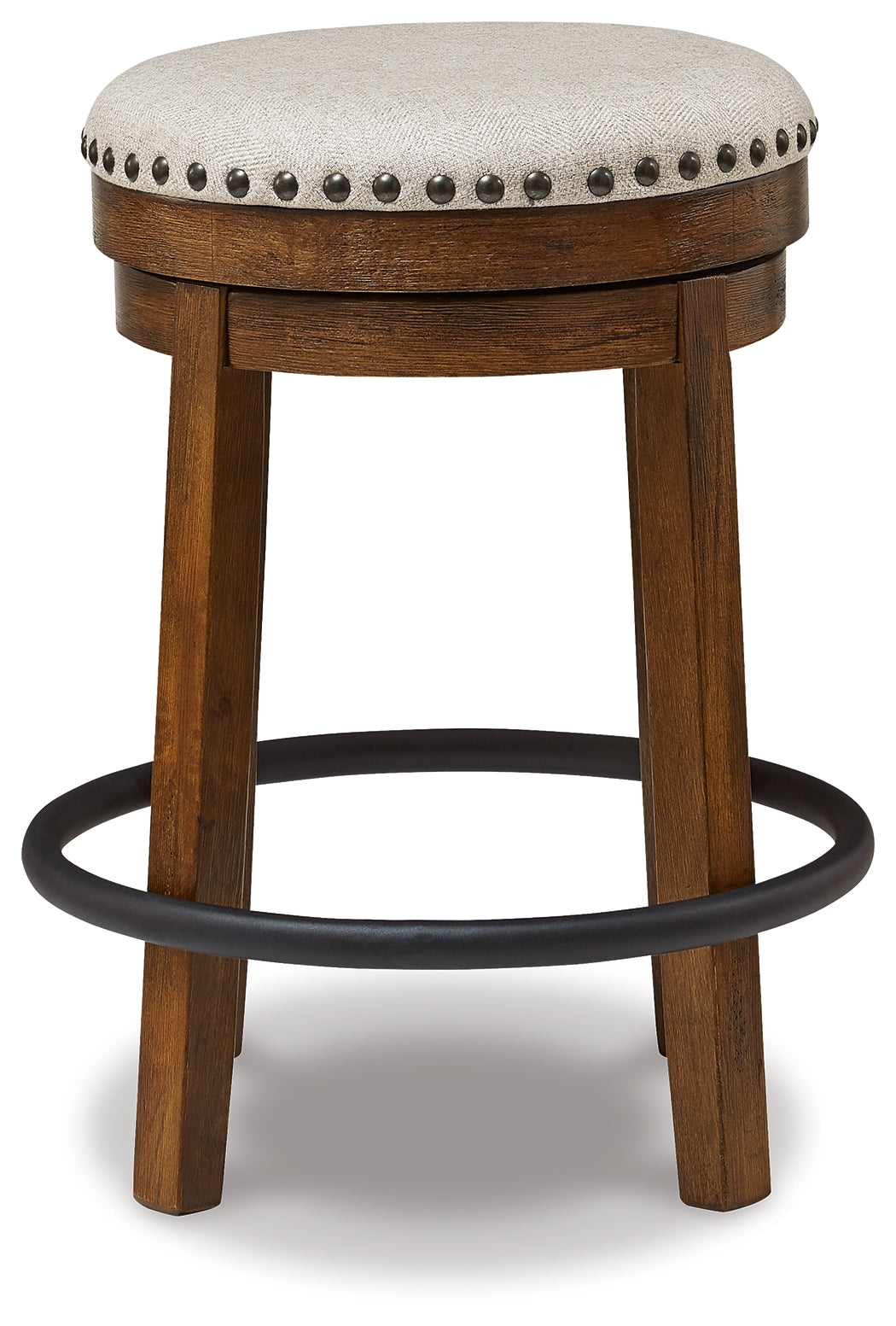 Valebeck Beige/Brown Counter Height Barstool (Set of 2) (Online Special Price) - Ornate Home