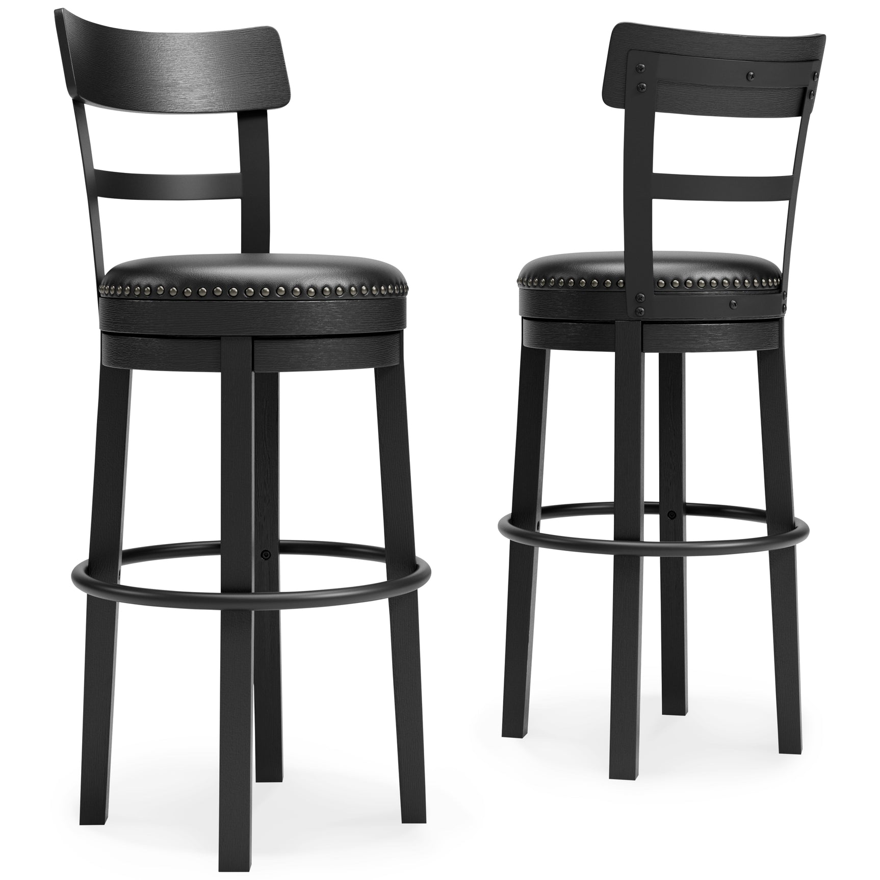Valebeck Black Bar Height Bar Chair (Online Special Price) - Ornate Home