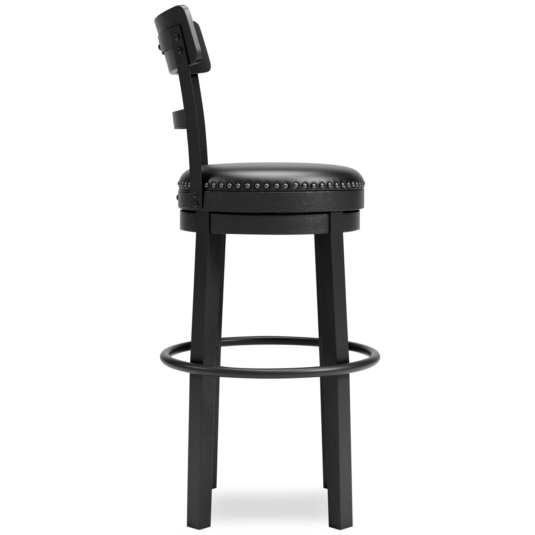 Valebeck Black Bar Height Bar Chair (Online Special Price) - Ornate Home