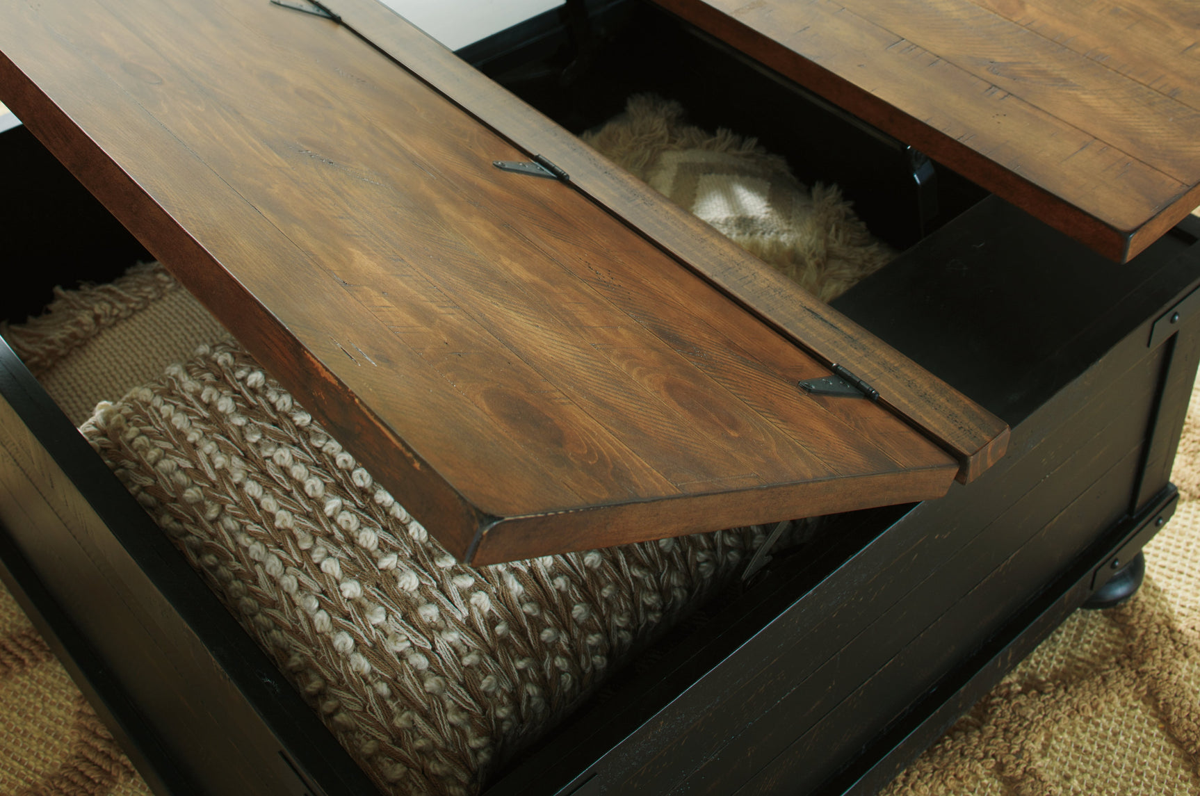 Valebeck Black/Brown Coffee Table and 2 End Tables (Online Special Price) - Ornate Home