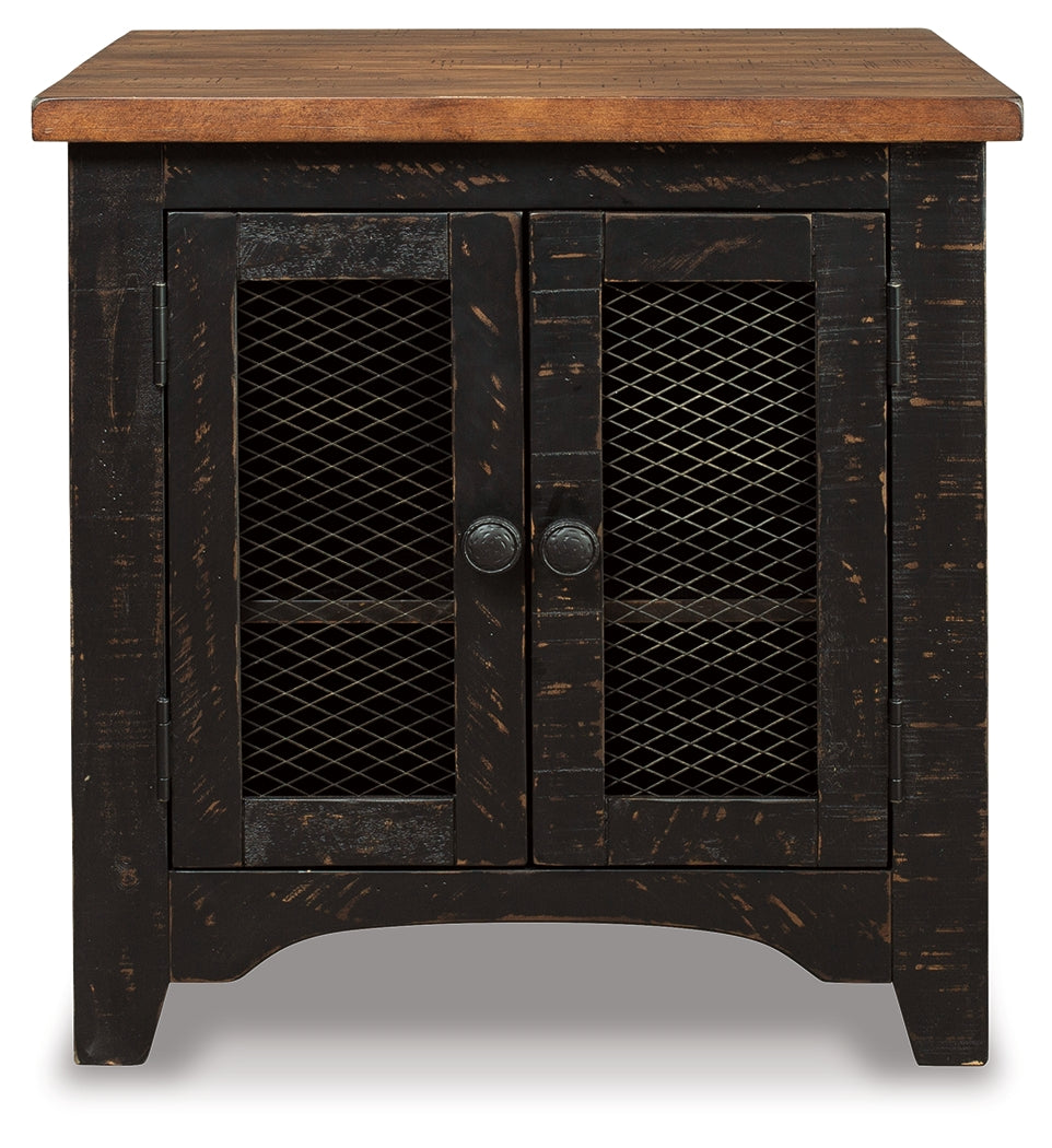 Valebeck Black/Brown Coffee Table and End Table - Ornate Home