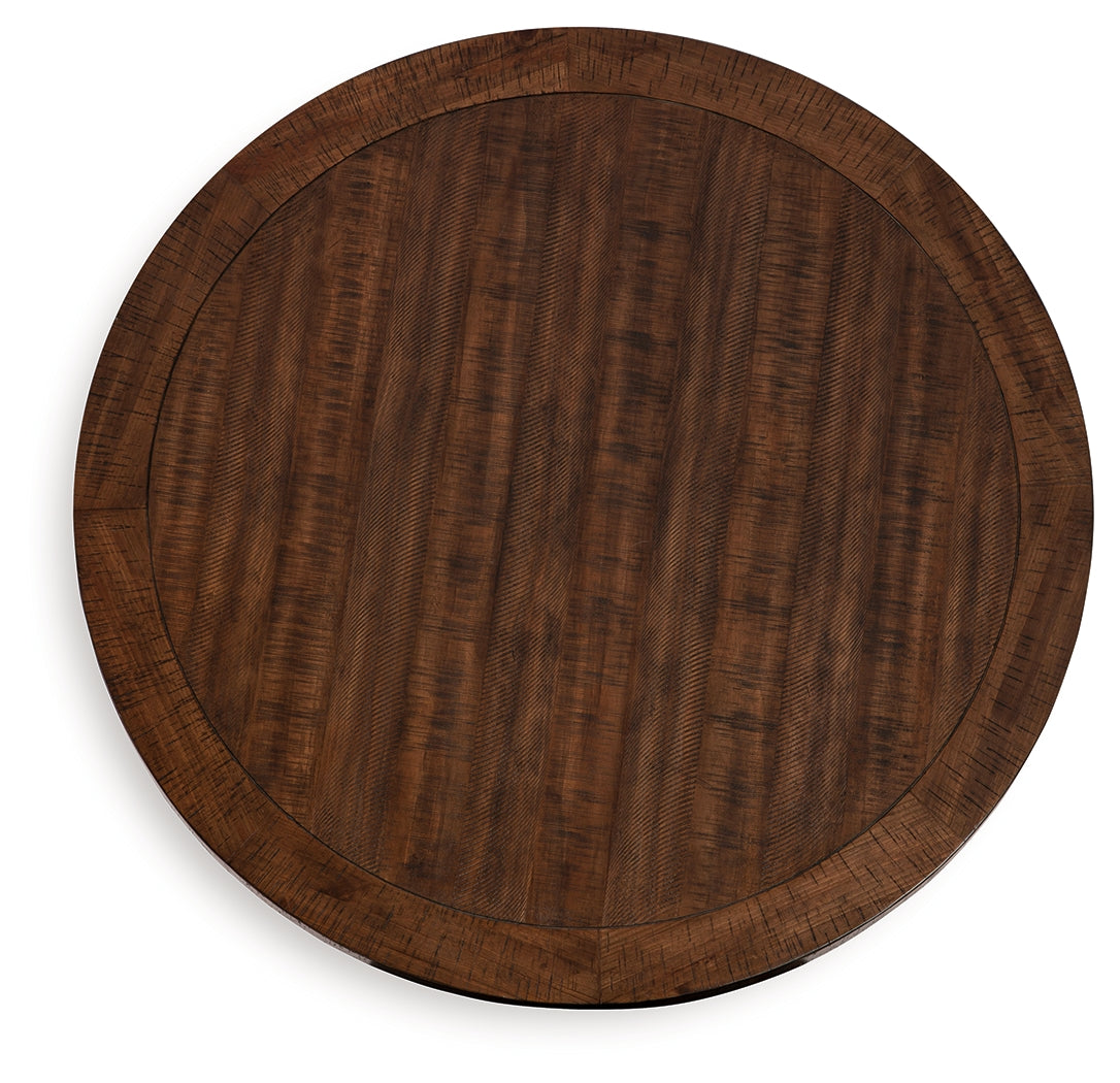 Valebeck Black/Brown Counter Height Dining Table and 6 Barstools (Online Special Price) - Ornate Home