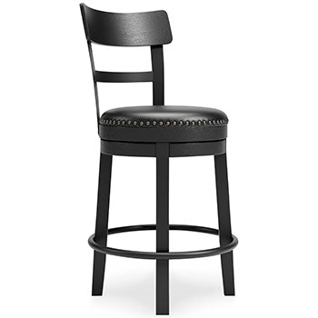 Valebeck Black Counter Height Bar Chair (Online Special Price) - Ornate Home