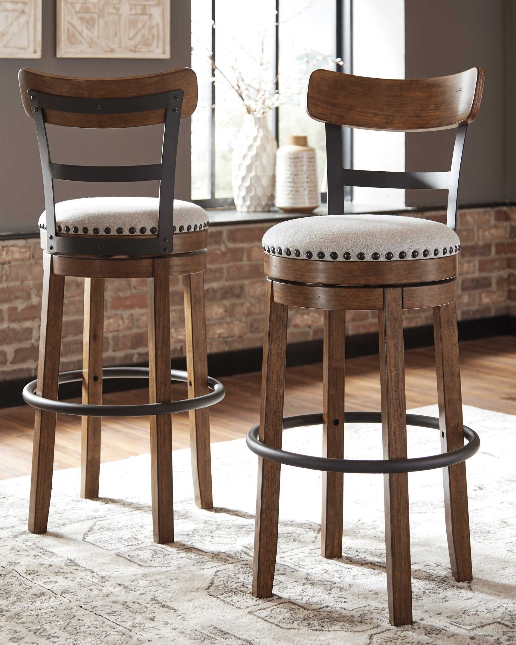Valebeck Brown Bar Height Bar Chair (Online Special Price) - Ornate Home