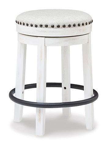 Valebeck White & Black Counter Height Stool (Online Special Price) - Ornate Home