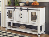 Valebeck White & Brown Dining Server/Sideboard - Ornate Home
