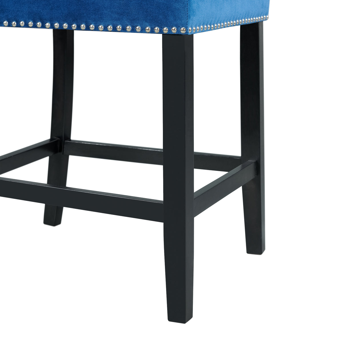 Valentino White/Blue 5-Piece Counter Height Dining Set - Ornate Home