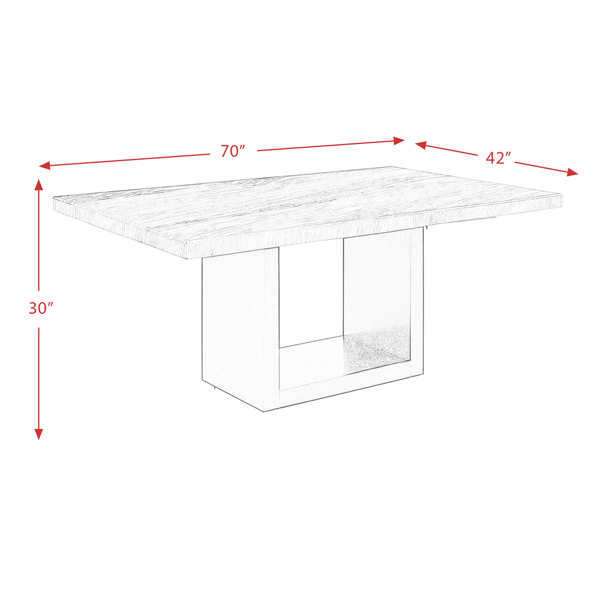 Valentino White/Gray 5-Piece Dining Set - Ornate Home