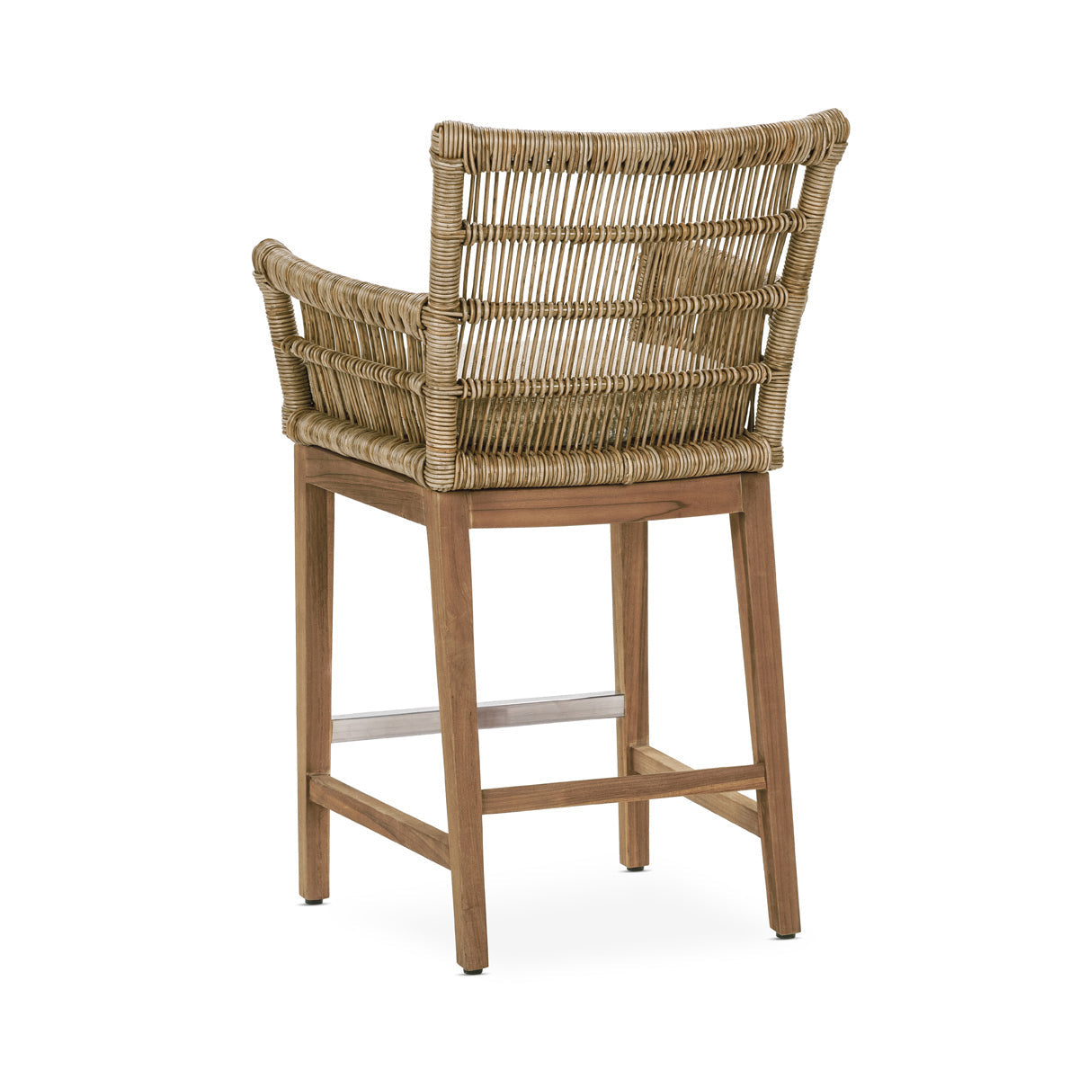 Valerie Natural Outdoor Counter Stool - Ornate Home