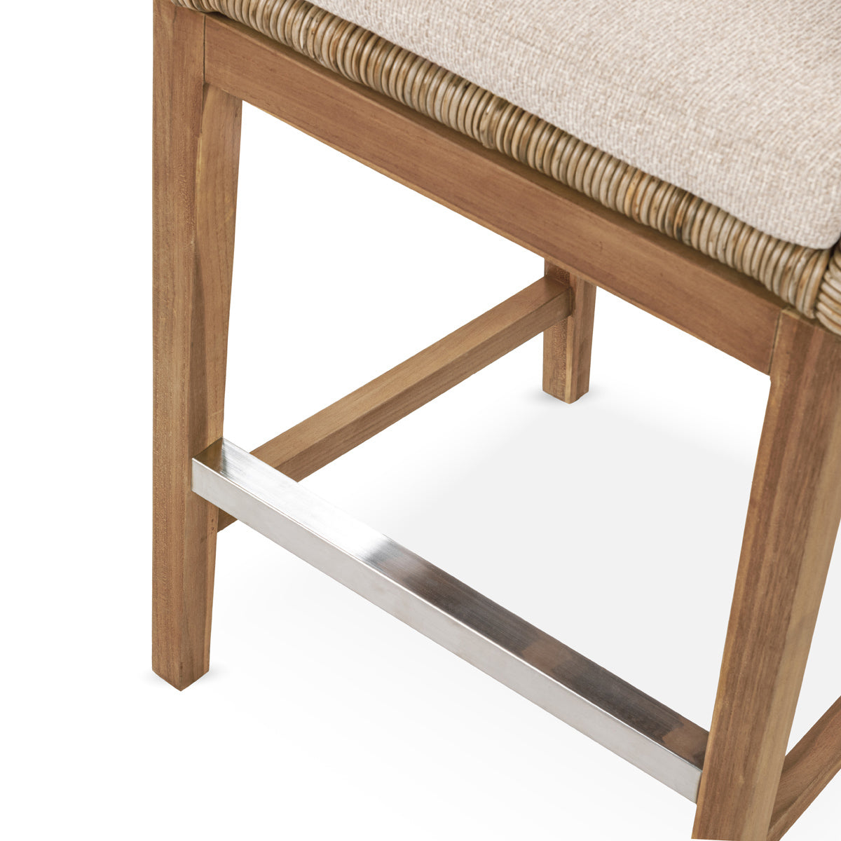 Valerie Natural Outdoor Counter Stool - Ornate Home