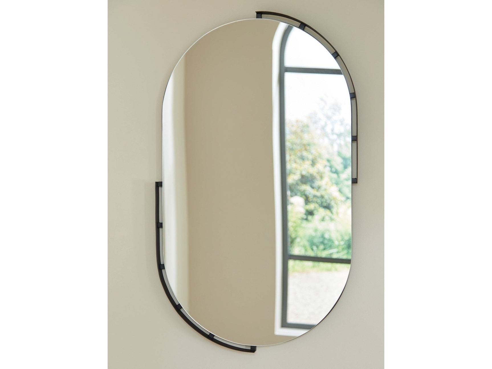 Valkings Black Accent Mirror (Online Special Price) - Ornate Home