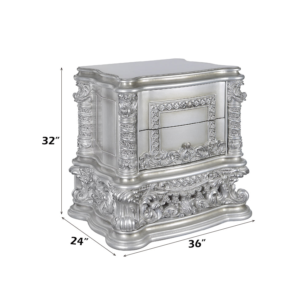 Valkyrie Antique Nightstand - Ornate Home