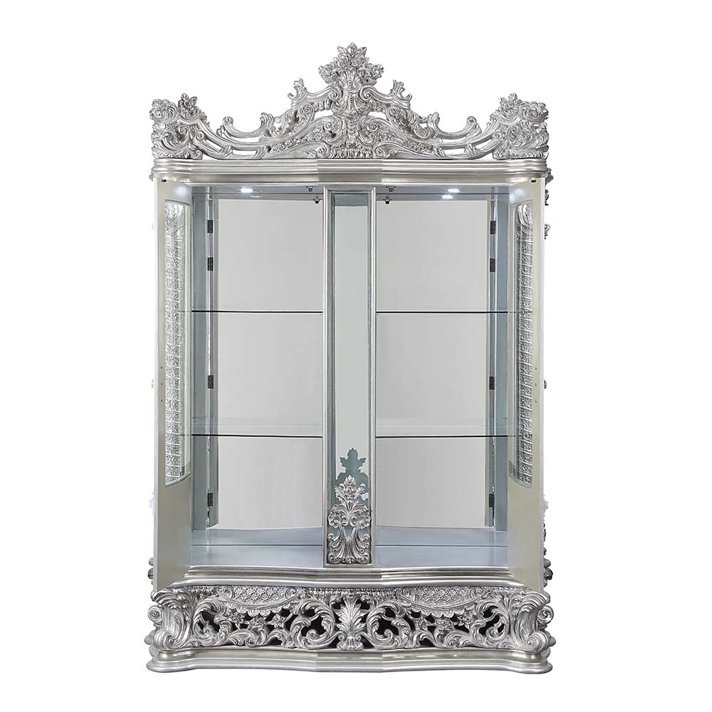 Valkyrie Antique Platinum Curio - Ornate Home