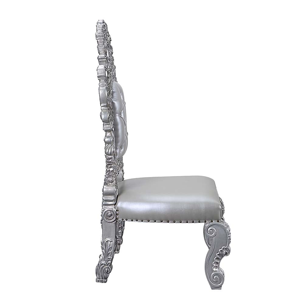 Valkyrie Antique Platinum Side Chair (Set of 2) - Ornate Home