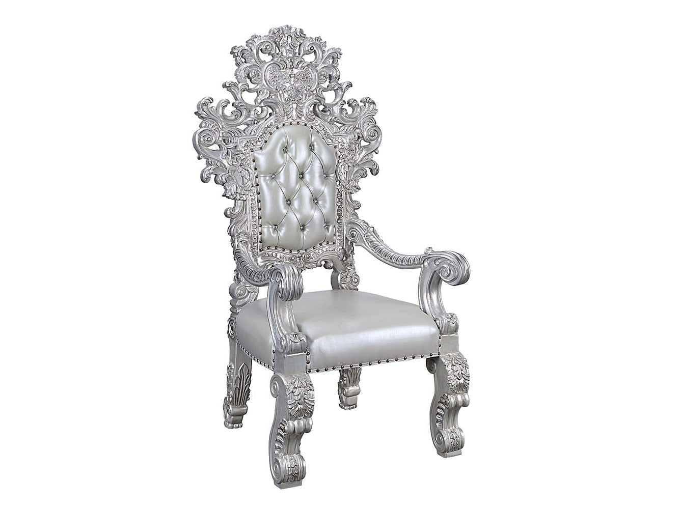 Valkyrie Platinum Arm Chair (Set Of 2) - Ornate Home