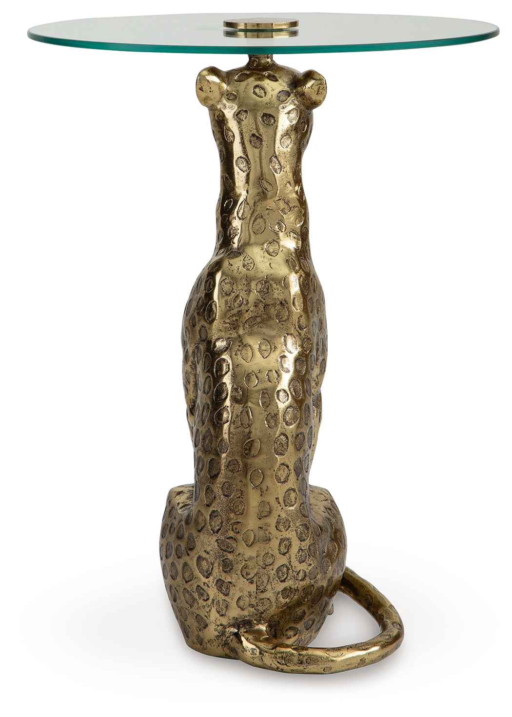 Vallain Antique Gold Accent Table - Ornate Home