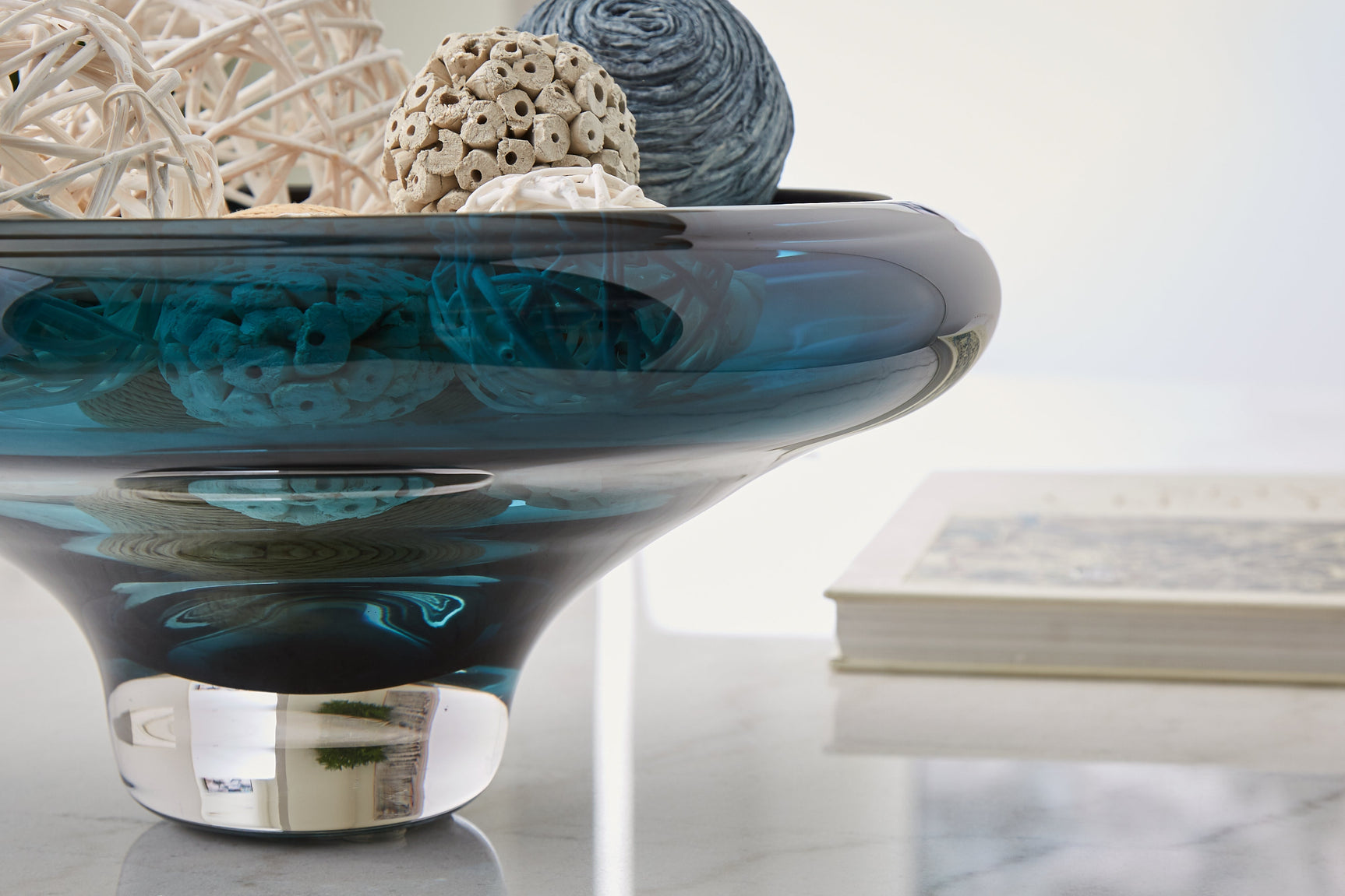 Vallborough Teal Blue Bowl (Online Special Price) - Ornate Home