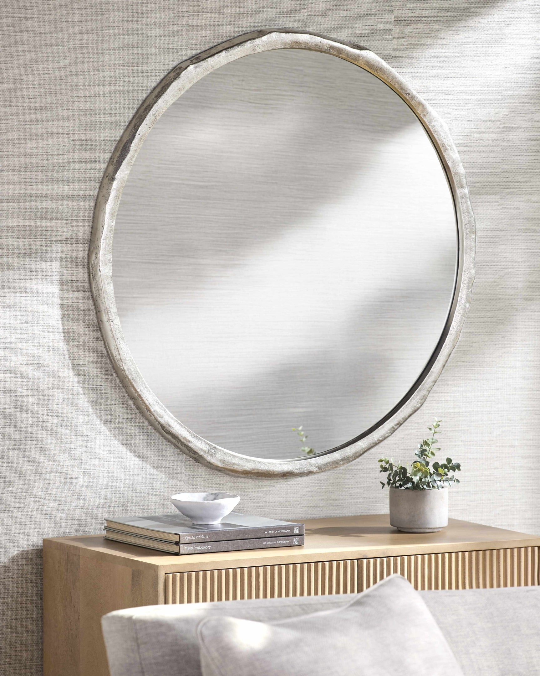 Vallelado Metallic - Nickel Accent Mirror - Ornate Home