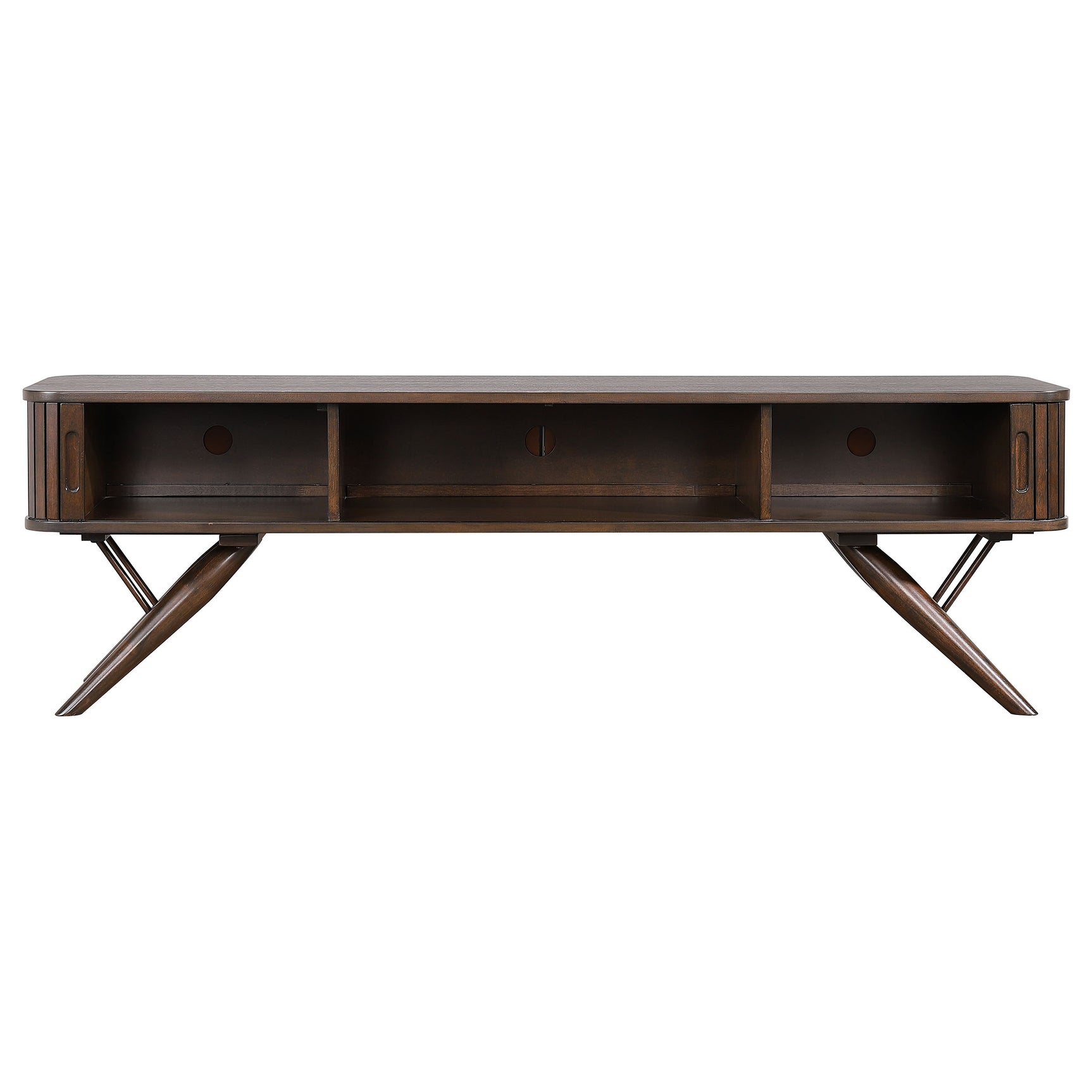 Valna Walnut 71" TV Stand - Ornate Home