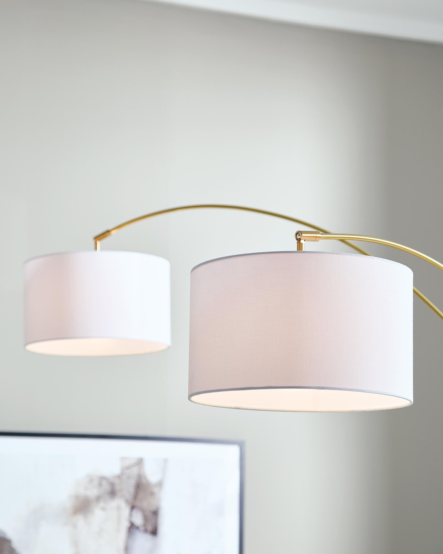 Valo Gold Finish Arc Lamp - Ornate Home