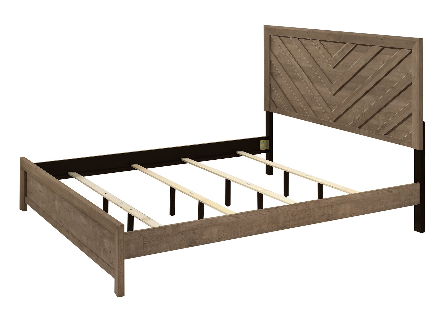 Valor Light Brown Panel Bedroom Set - Ornate Home