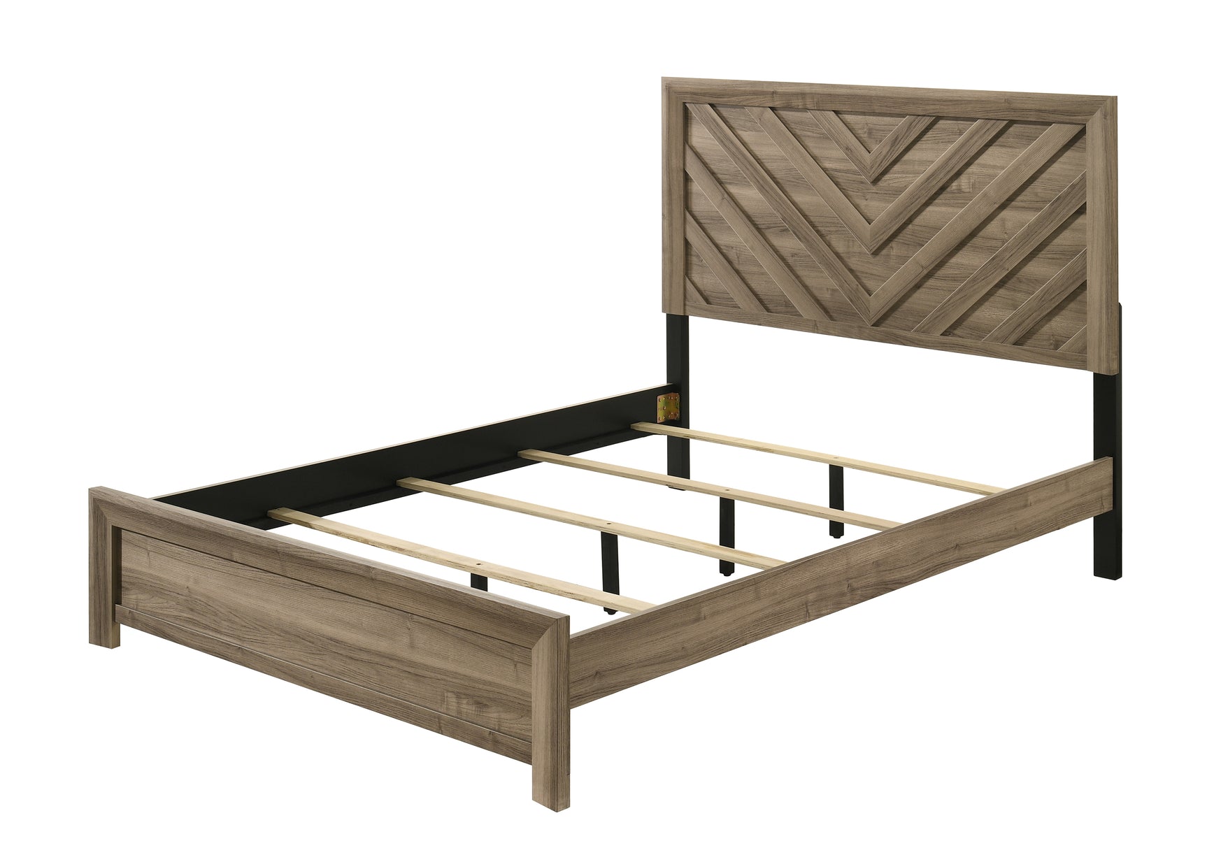 Valor Light Brown Queen Panel Bed - Ornate Home