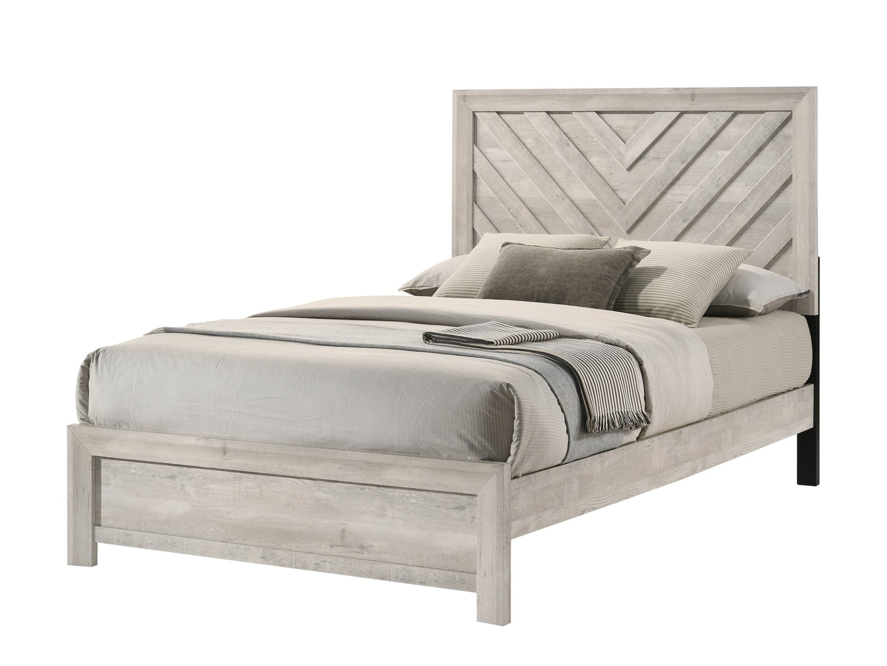 Valor Weathered Wood Full Panel Bed - Ornate Home