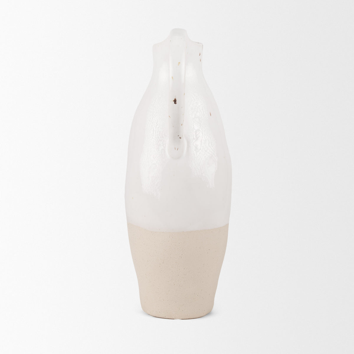 Valora Black/Cream/Light Beige Speckled Ceramic Jug - Ornate Home