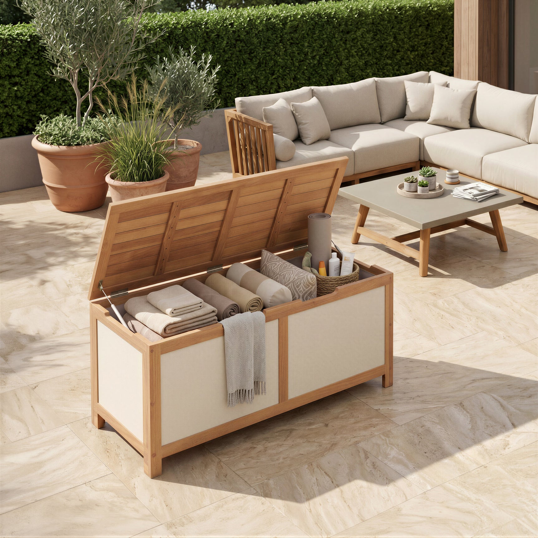 Valtan Natural Storage Chest - Ornate Home
