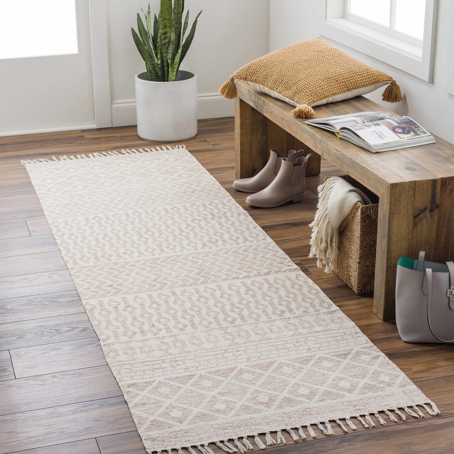 Valyermo Rose Hand Woven Area Rug - Clearance - Ornate Home
