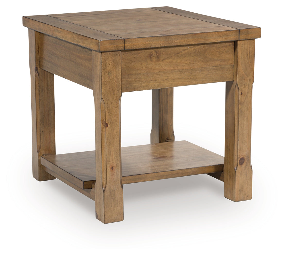 Vandenmore Medium Brown Rectangular End Table (Online Special Price) - Ornate Home
