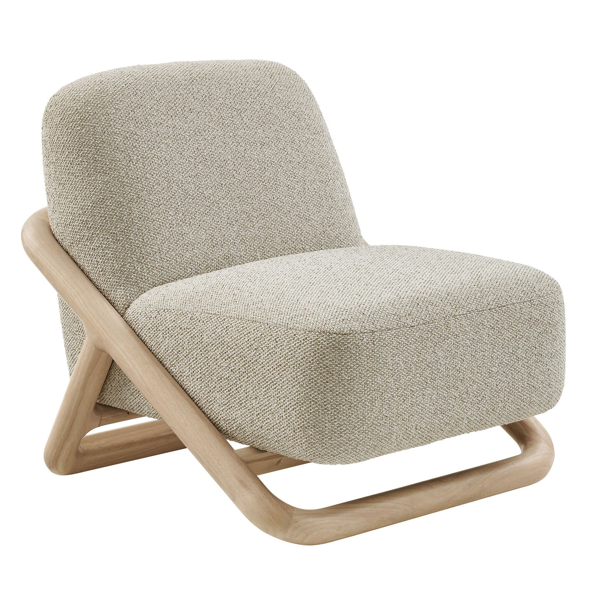 Vander Oak Marble Textured Fabric Accent Chair - Ornate Home